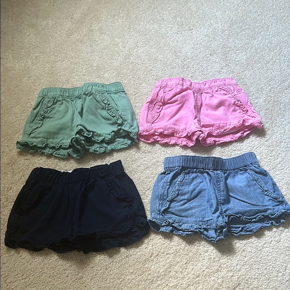 Crewcuts Kids Shorts Set - Green, Pink, Navy, Denim